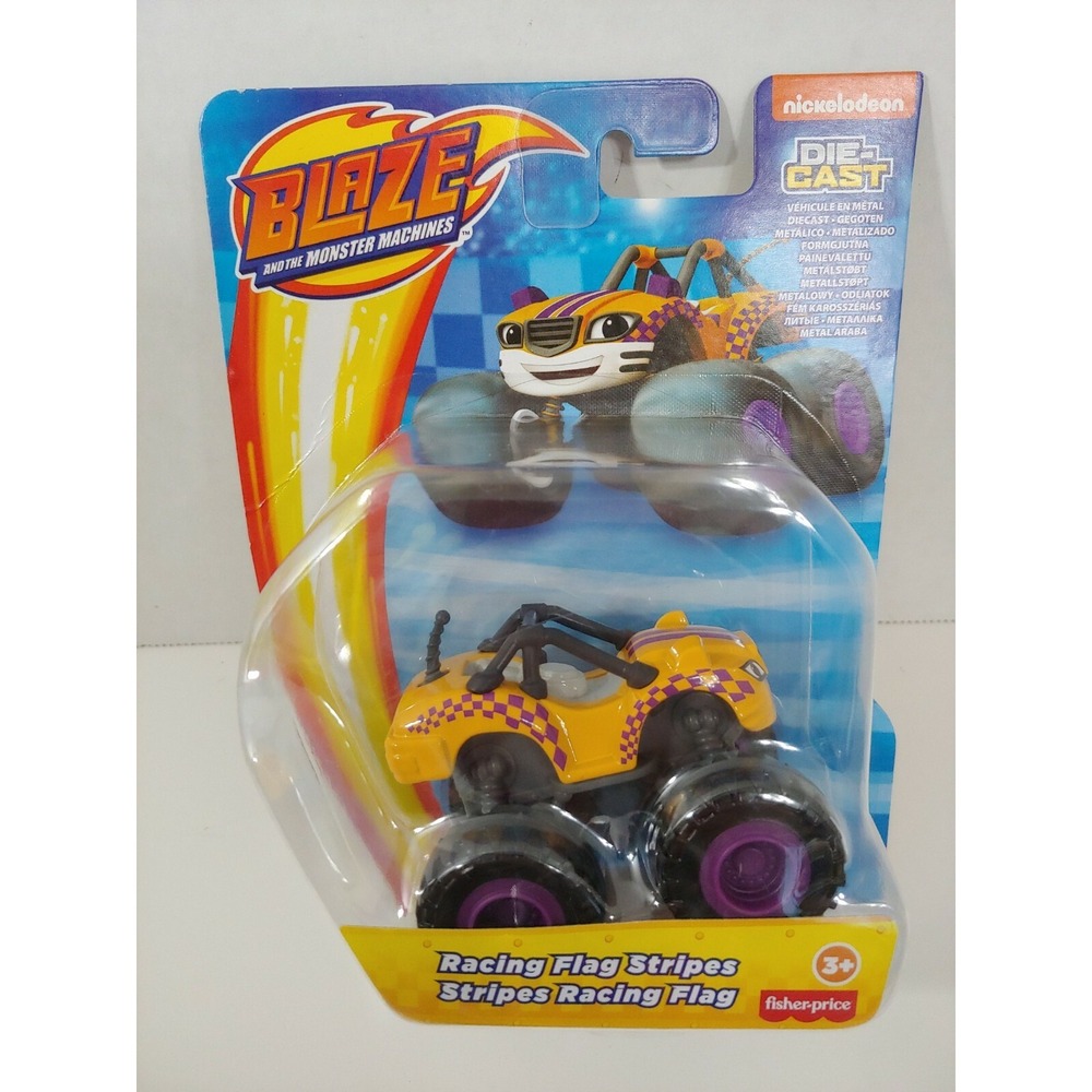 Blaze & the Monster Machines die‎ cast Racing Flag Stripes fisher price  new